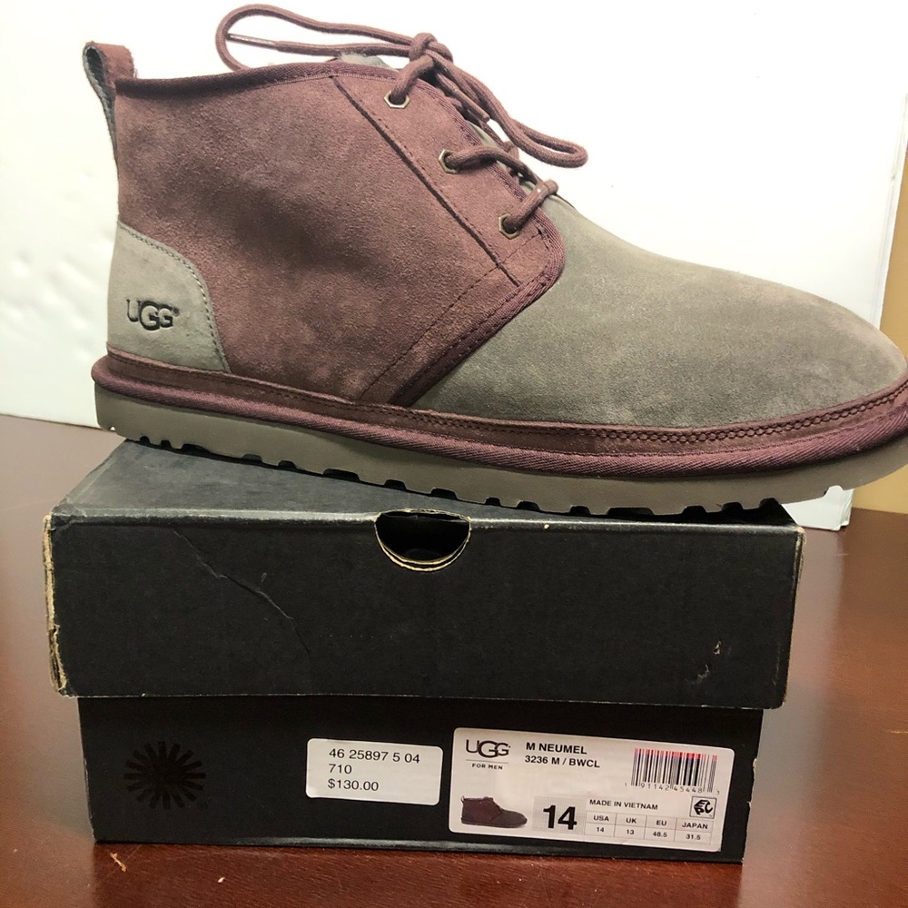UGG Men's Neumel Chukka Boots Casual Shoes Suede - Picture 1 of 4